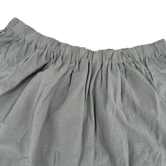 Wishlist Tunic Top Lace Embroidered Trim Off The Shoulder Dusty Blue Size M Boho - Picture 5 of 7